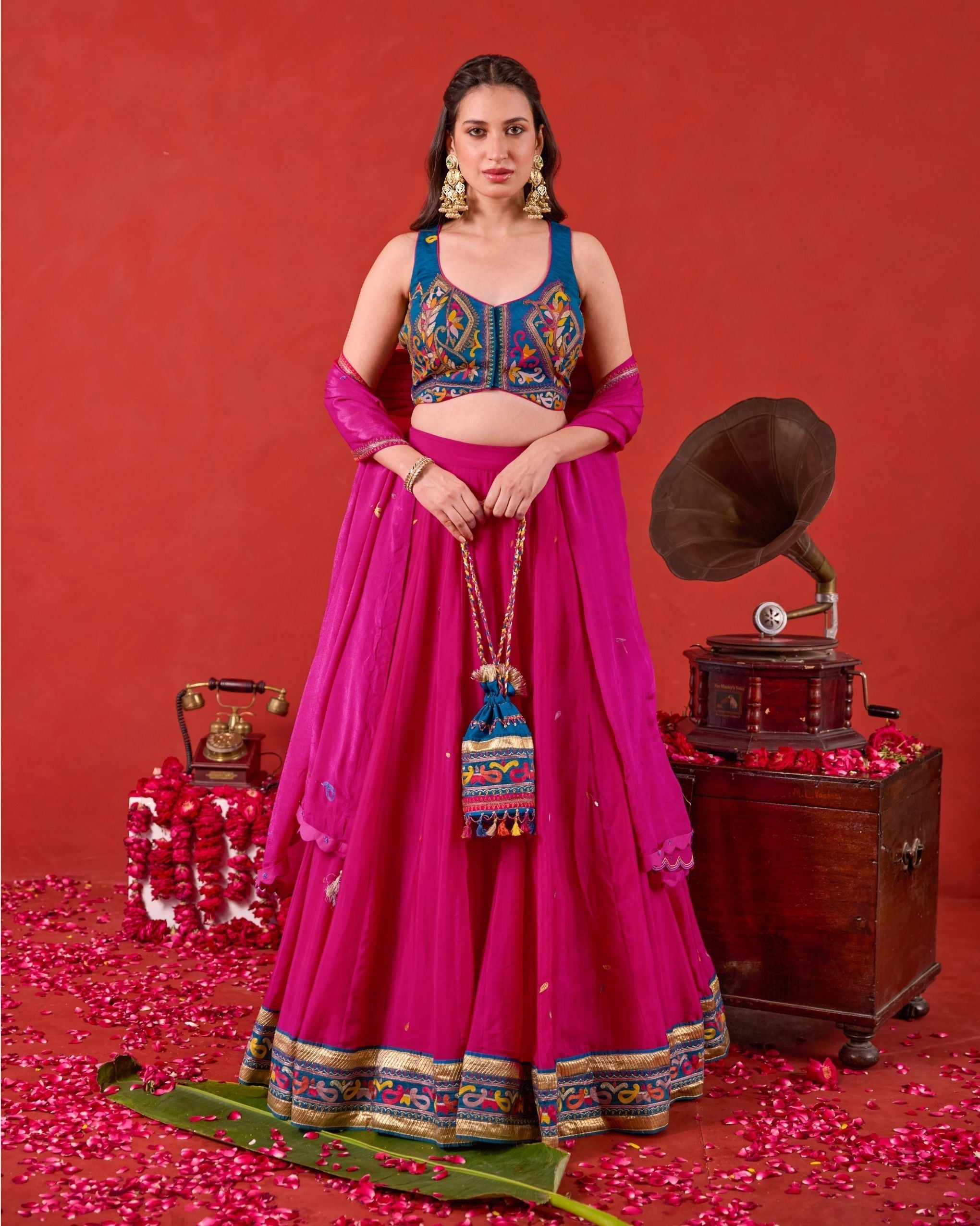 Nazakat Lehenga Set at kamakhyaa.com by Taro. This item is Jashn-E-Taro - The Trousseau Edit by Taro