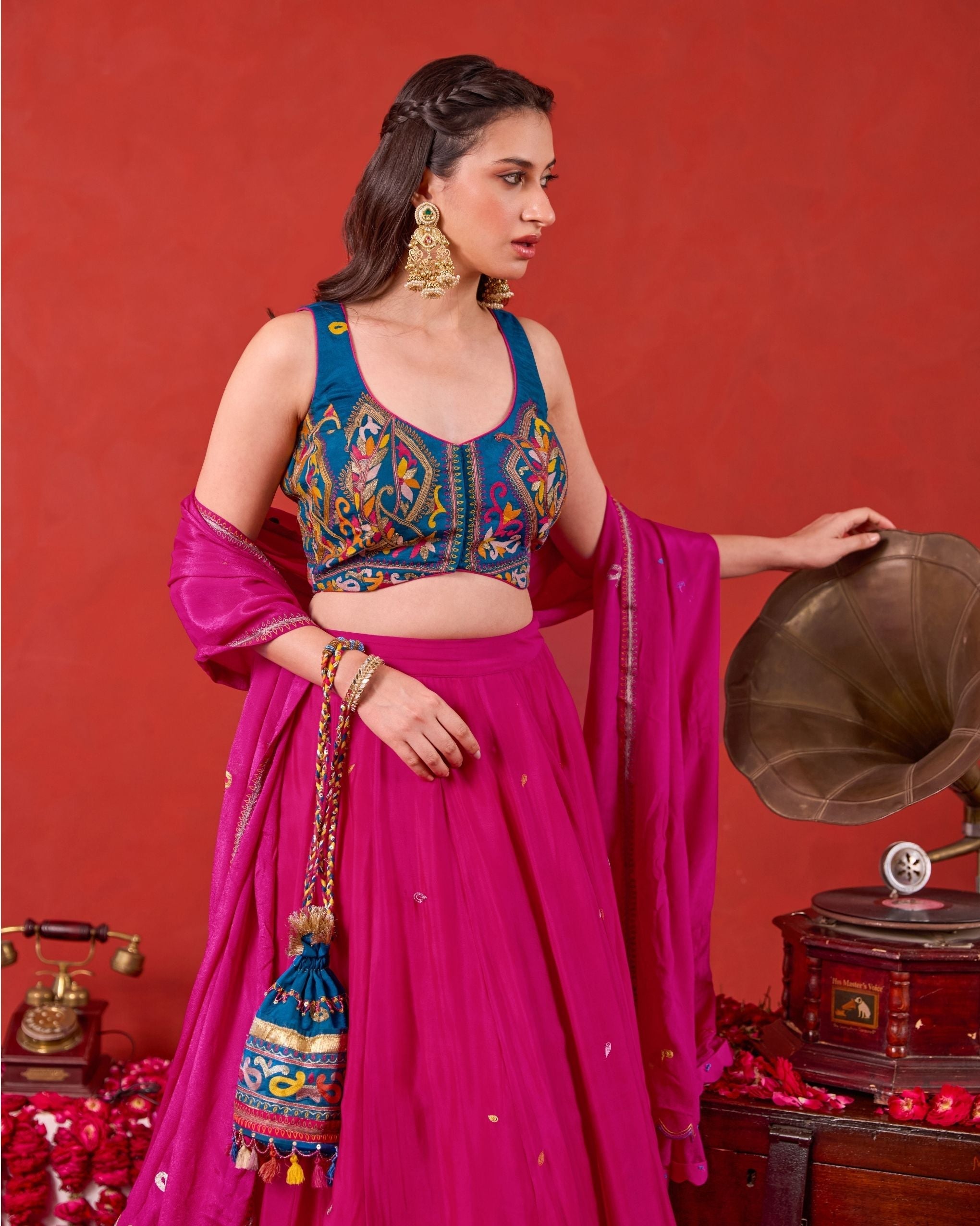 Nazakat Lehenga Set at kamakhyaa.com by Taro. This item is Jashn-E-Taro - The Trousseau Edit by Taro