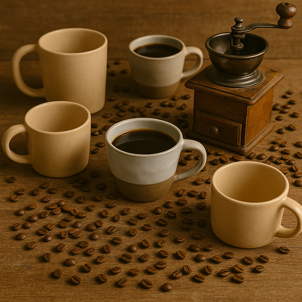 Nordic Claystone Ceramic Cup – Matte Glaze with Natural Sandstone Base at Kamakhyaa by Aetherea World. This item is 