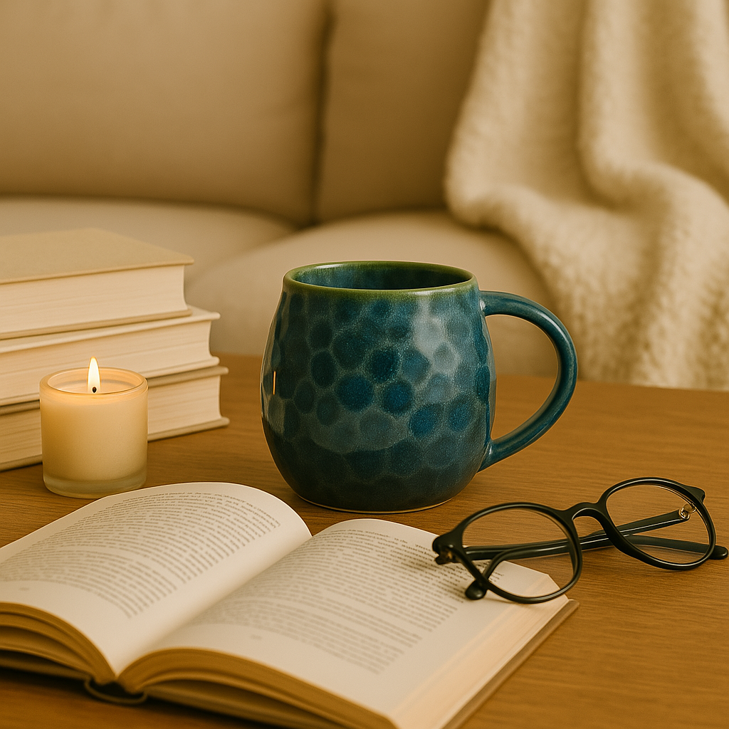 Ocean Moss – Handcrafted Speckled Ceramic Mug at Kamakhyaa by Aetherea World. This item is 