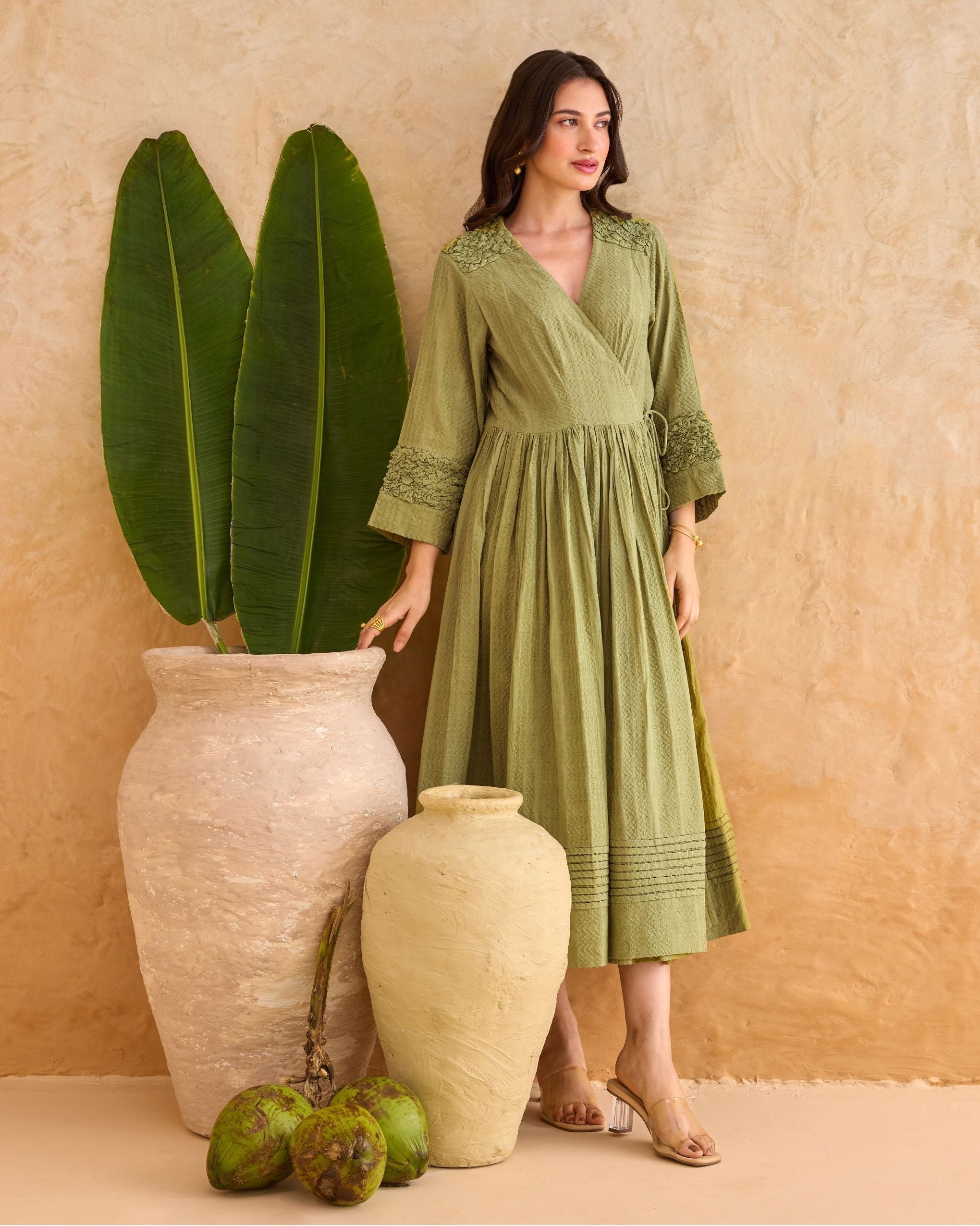 Olive Fern Dress at Kamakhyaa by Taro. This item is Everyday Connection by Taro