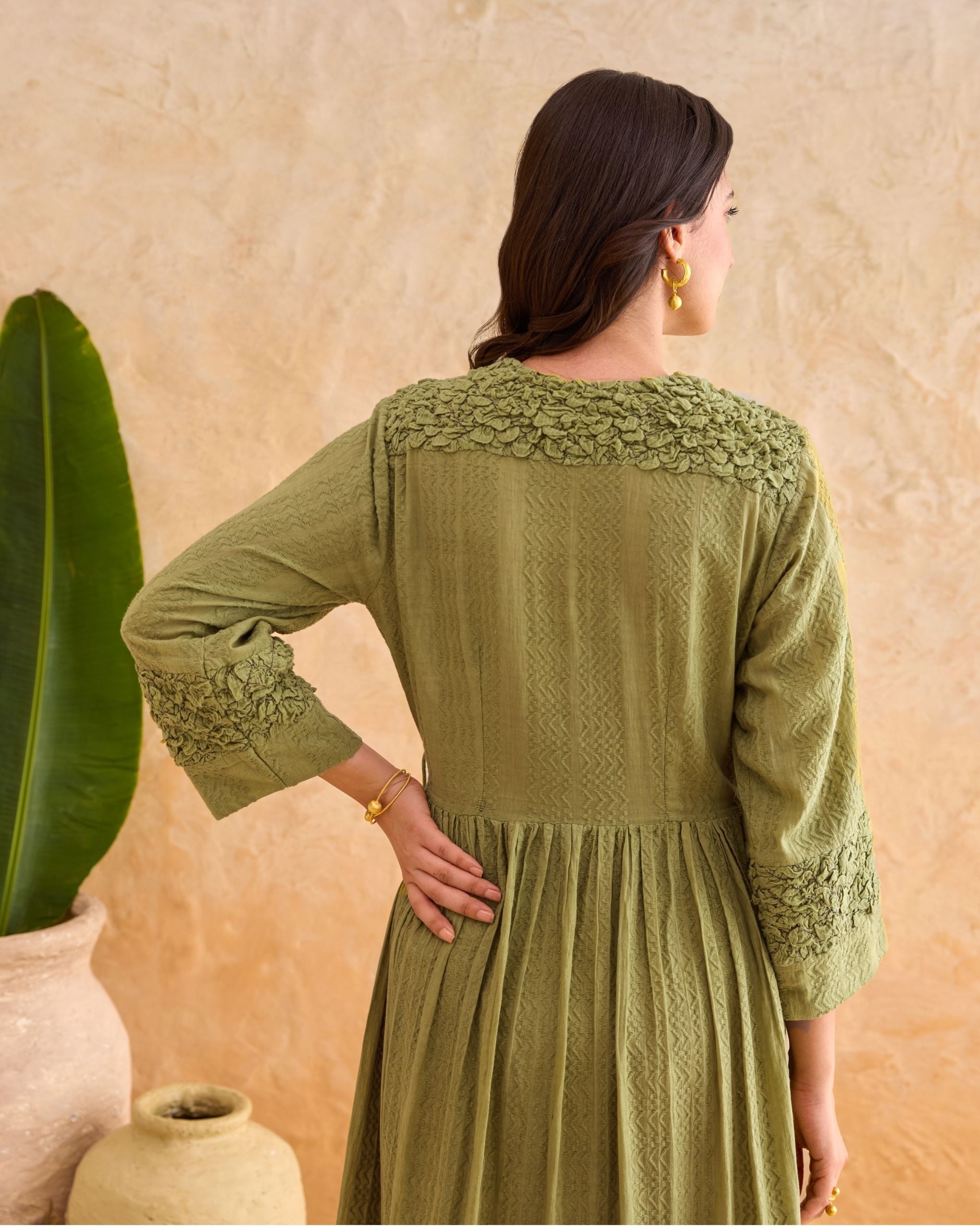 Olive Fern Dress at Kamakhyaa by Taro. This item is Everyday Connection by Taro