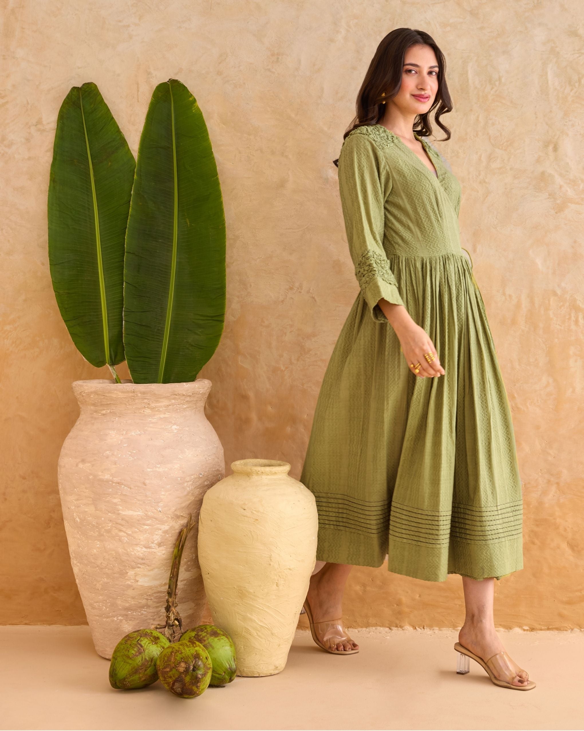 Olive Fern Dress at Kamakhyaa by Taro. This item is Everyday Connection by Taro