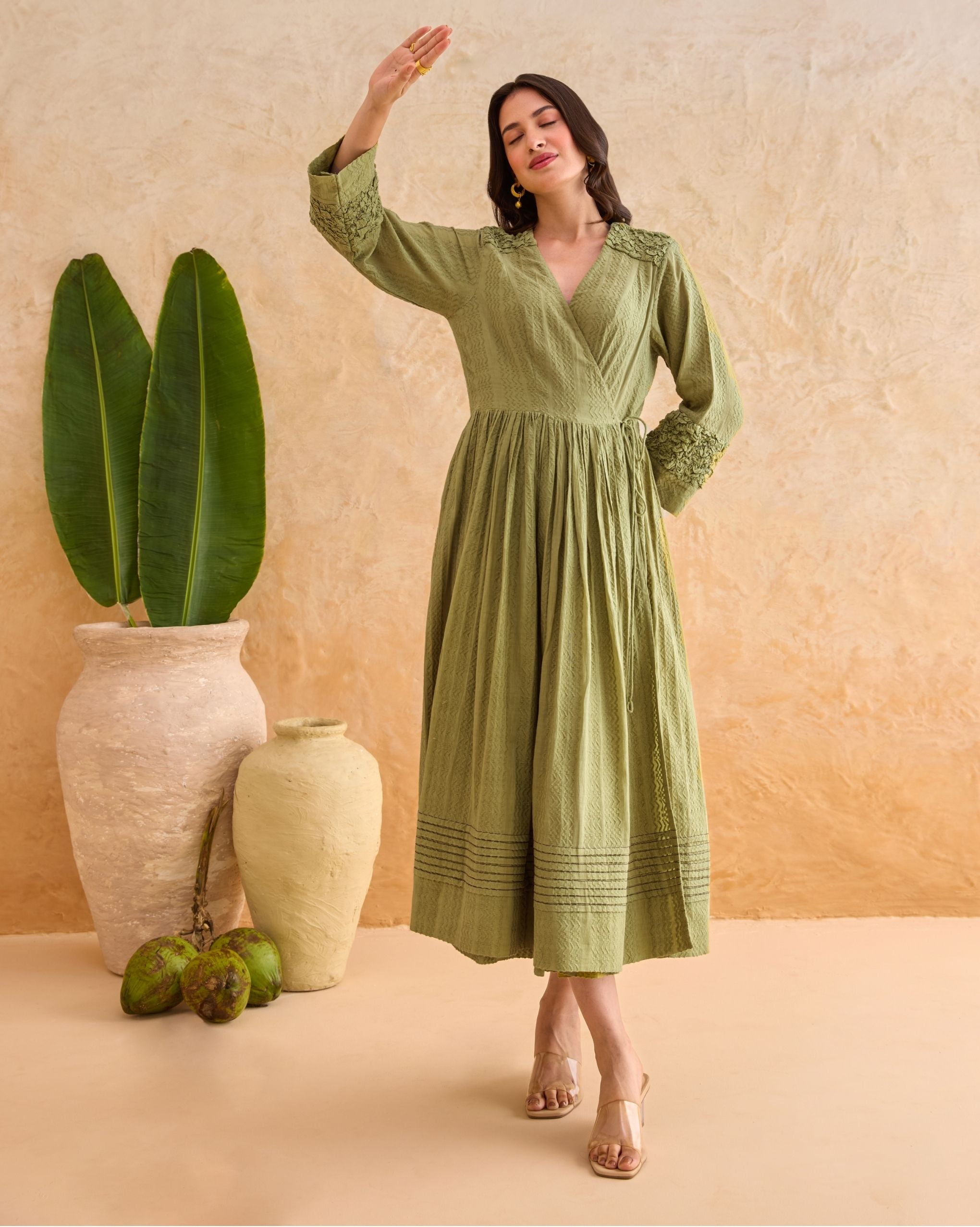 Olive Fern Dress at Kamakhyaa by Taro. This item is Everyday Connection by Taro