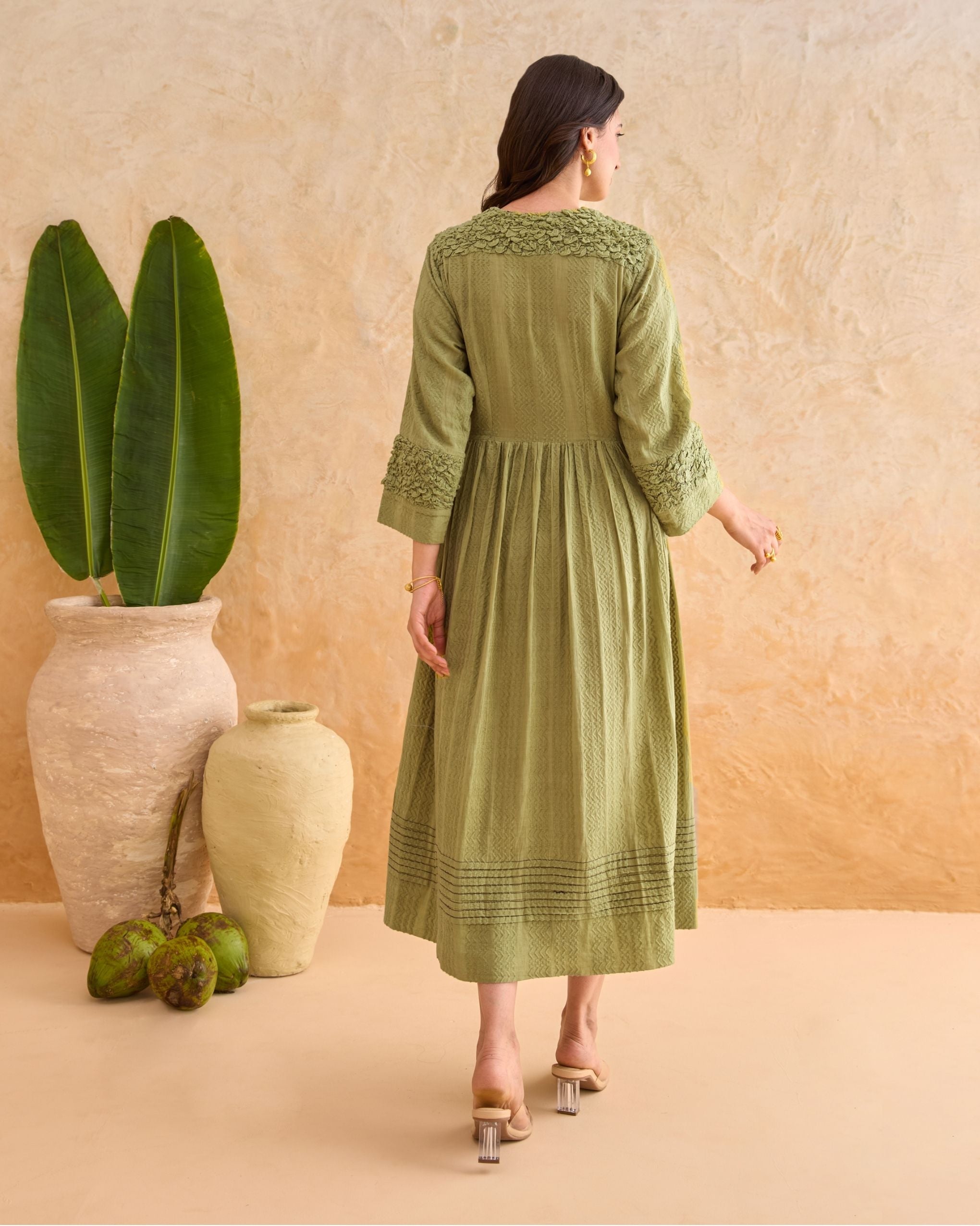 Olive Fern Dress at Kamakhyaa by Taro. This item is Everyday Connection by Taro
