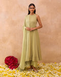 Olive Mist Kurta Set at Kamakhyaa by Taro. This item is Everyday Connection by Taro