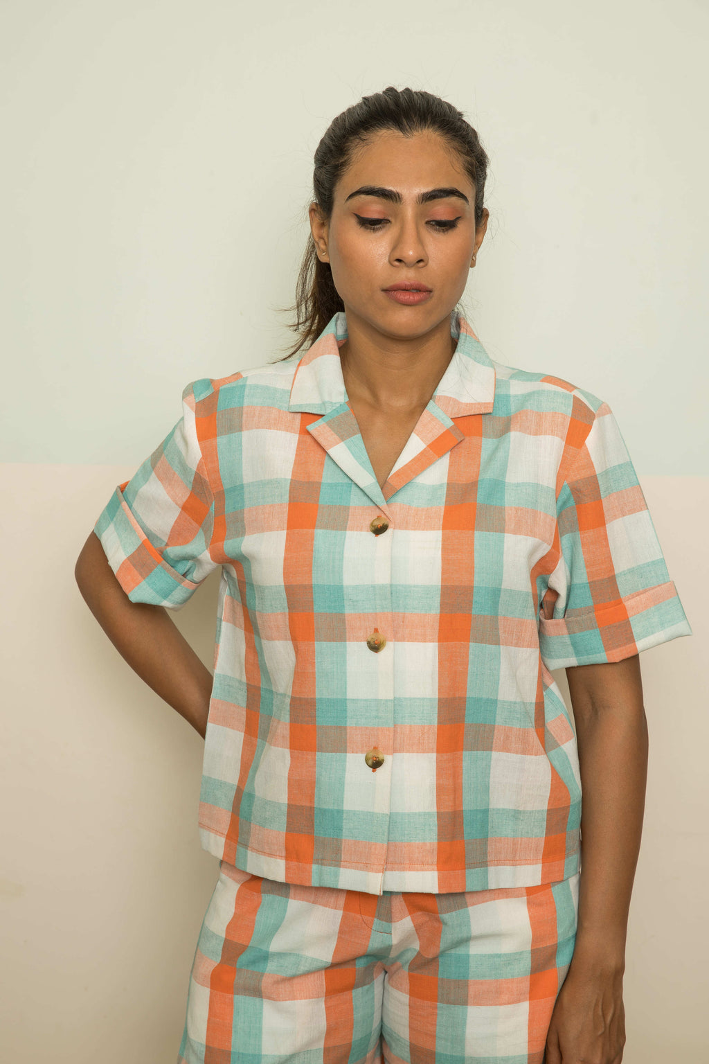 Orange Cotton Co-ord