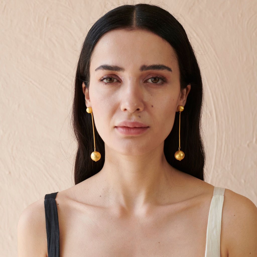 Orb Drop Earring at Kamakhyaa by The Loom Art. This item is Long Earrings, Orbis by The Loom Art, Under $50