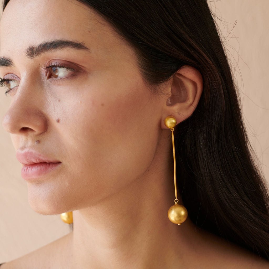 Orb Drop Earring at Kamakhyaa by The Loom Art. This item is Long Earrings, Orbis by The Loom Art, Under $50