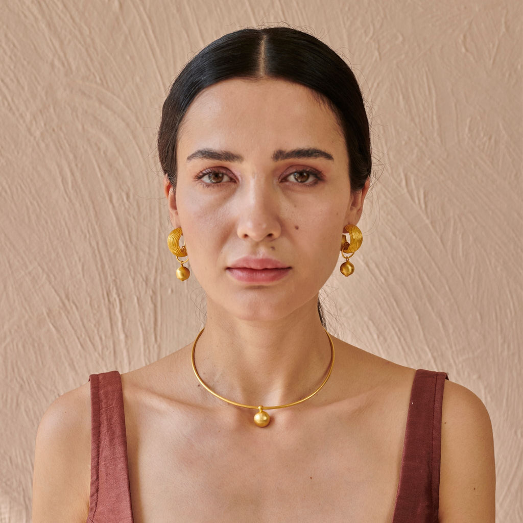 Orb Hoop at Kamakhyaa by The Loom Art. This item is Hoop Earrings, Orbis by The Loom Art, Under $50