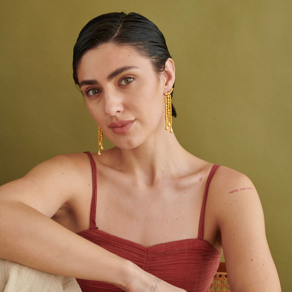 Orbelle Earring at Kamakhyaa by The Loom Art. This item is Danglers, Orbis by The Loom Art, Under $50