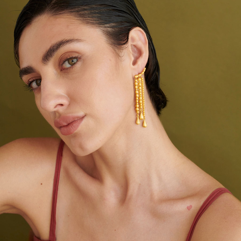 Orbelle Earring at Kamakhyaa by The Loom Art. This item is Danglers, Orbis by The Loom Art, Under $50