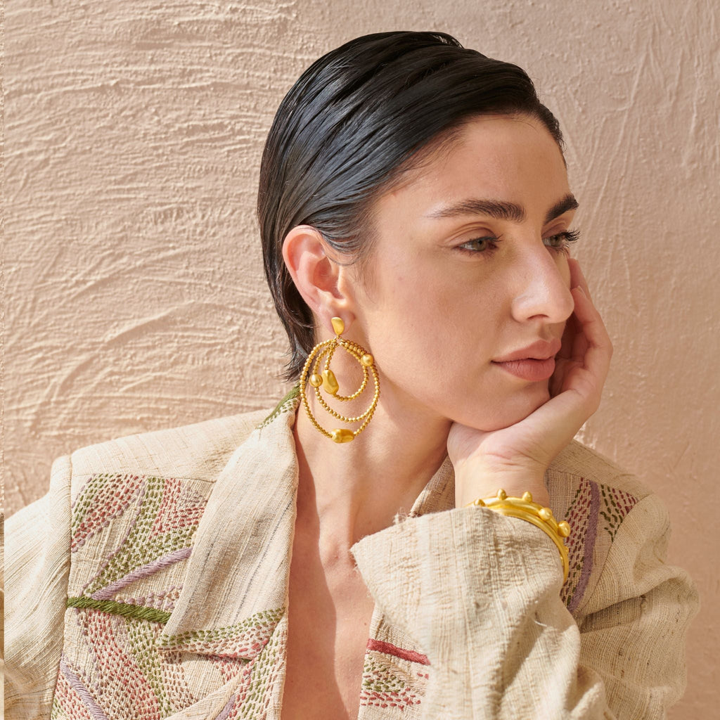 Orbital Earrings at Kamakhyaa by The Loom Art. This item is Long Earrings, Orbis by The Loom Art, Under $50