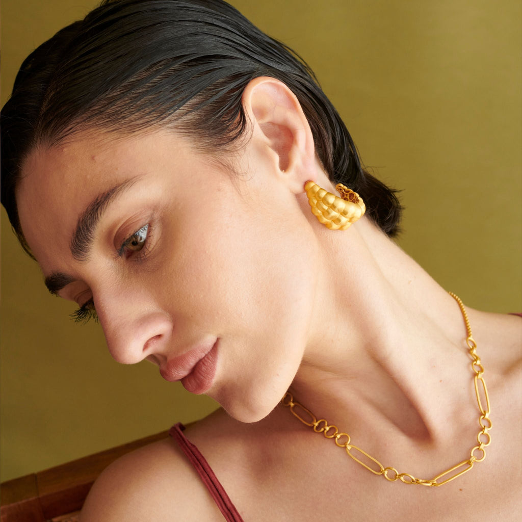 Ovate Earring at Kamakhyaa by The Loom Art. This item is Danglers, Orbis by The Loom Art, Under $50