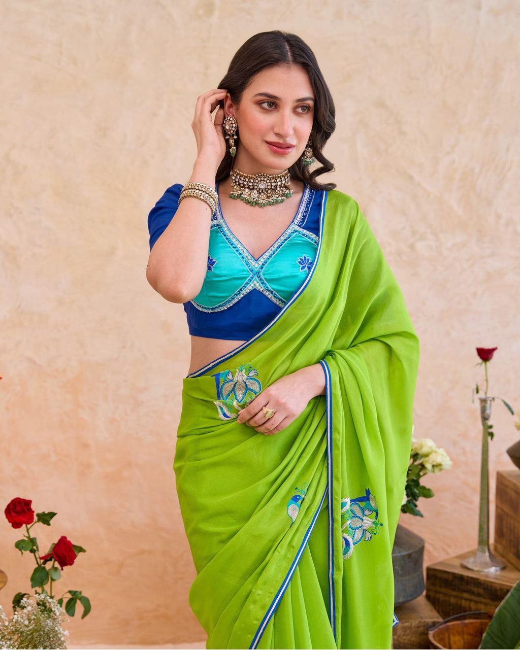 Parijata Saree at kamakhyaa.com by Taro. This item is Jashn-E-Taro - The Trousseau Edit by Taro