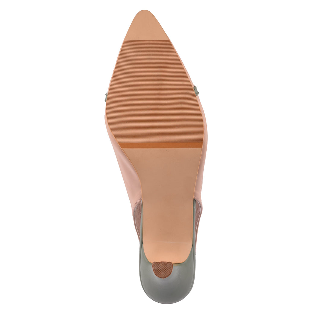 Peach Bow Heels at Kamakhyaa by EK_agga. This item is Baby Pink, Blush Pink, Brunch Wear Footwear, Heels, Indian Formals Footwear, Light Pink, missing, Peach, Pink, Pointed Toes Footwear, Under $50