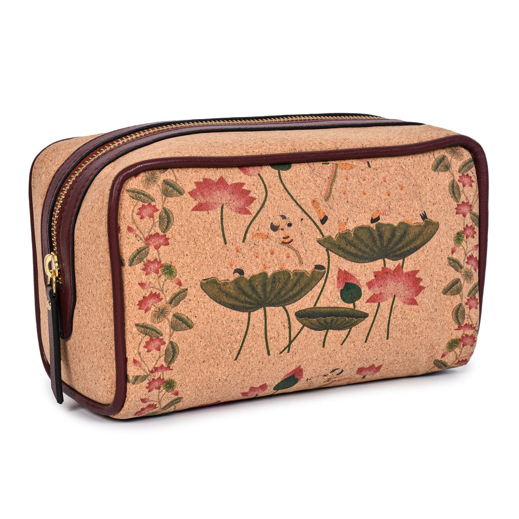 Pichhwai Art Utility Gift Set at Kamakhyaa by Green Hermitage. This item is A Walk in the Forest by Green Hermitage, Banana Leather, Under $50