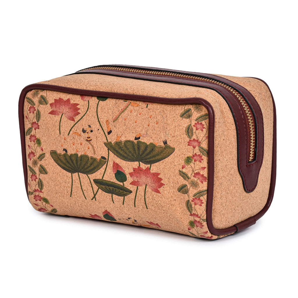 Pichhwai Art Utility Gift Set at Kamakhyaa by Green Hermitage. This item is A Walk in the Forest by Green Hermitage, Banana Leather, Under $50