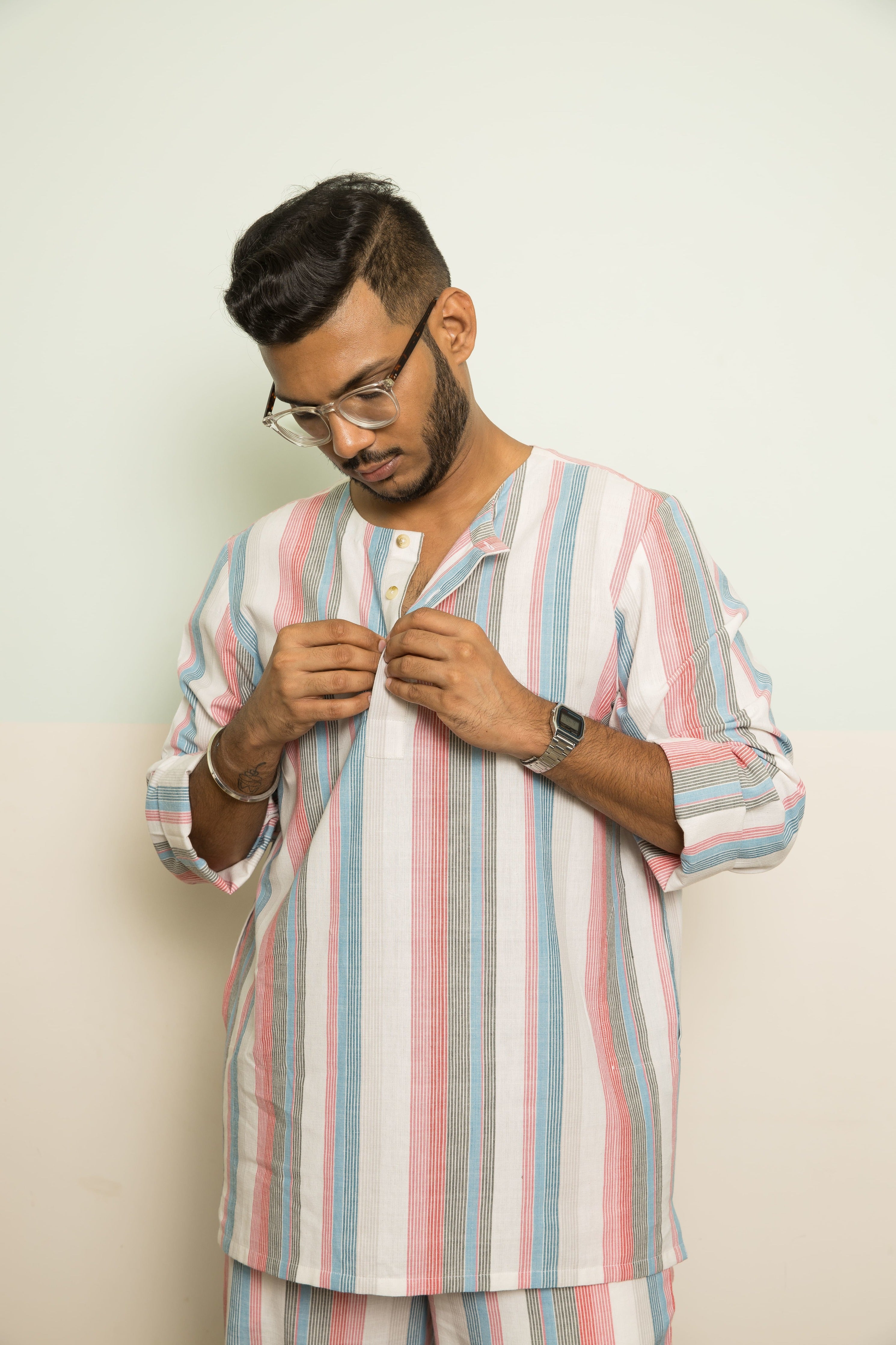 Pink Cotton Co-ord Set