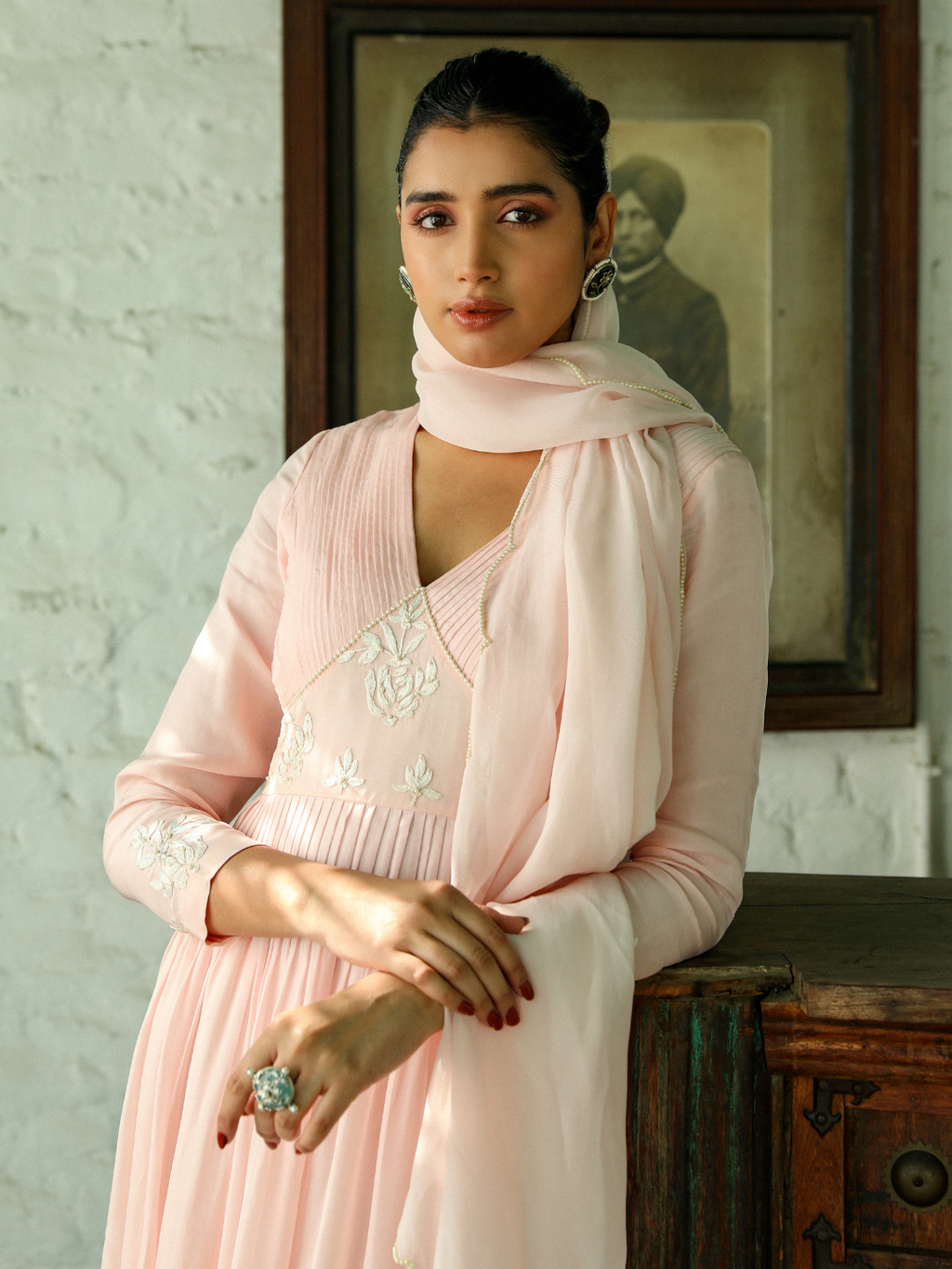 Pink Crepe Silk Kurta Set with Dupatta at Kamakhyaa by RoohbyRidhimaa. This item is Casual Wear, Dupattas, Embroidered, Kurta Set with Dupattas, Kurta Sets, Organza, Pearl, Pink, Regular Fit, Resham, Resham Embroidered, Silk Crepe, Toxin free