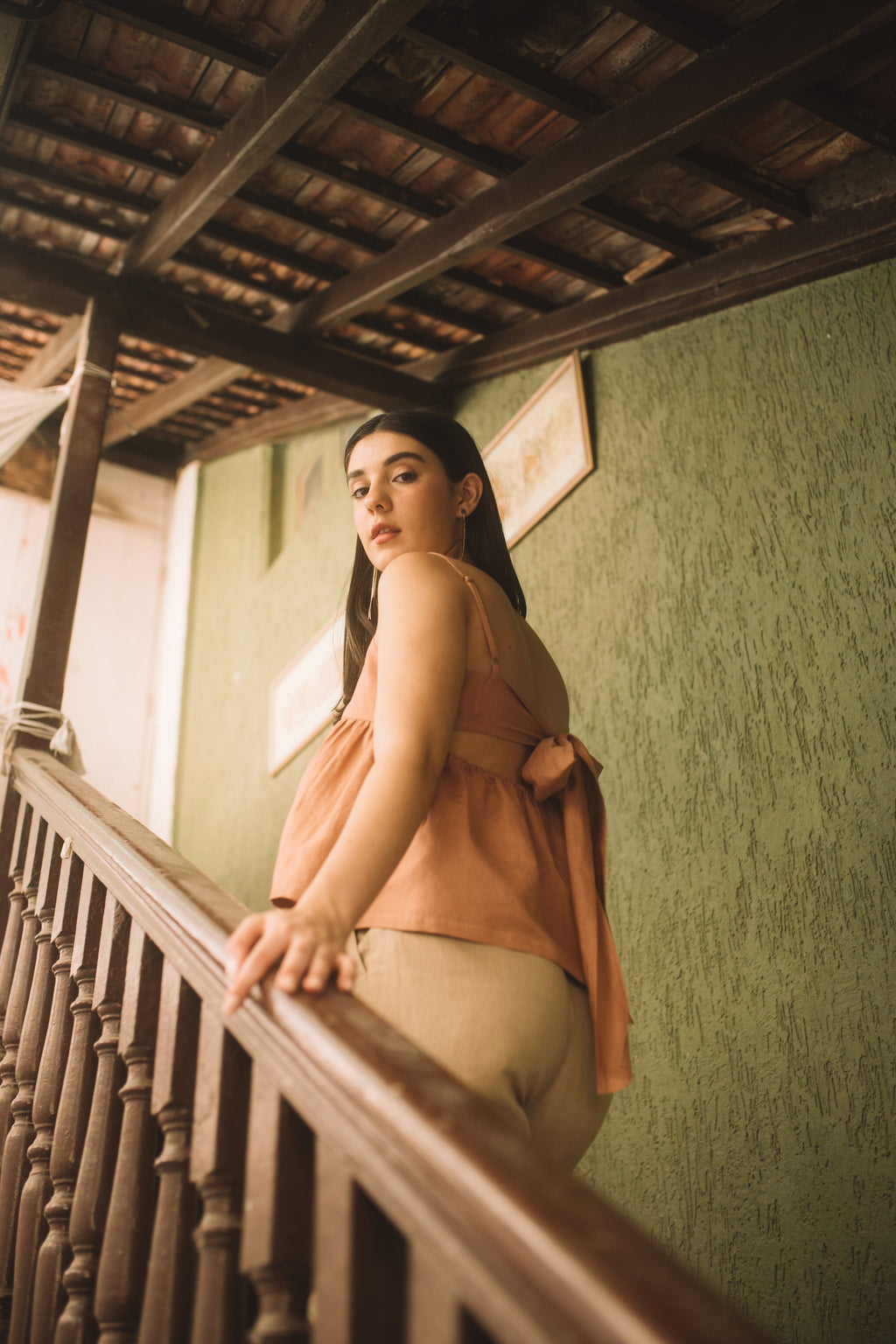 Pink Sleeveless Back Bow Top at kamakhyaa.com by Anushé Pirani. This item is Birthday Collection, Brunch Wear, Cotton Hemp, Nostalgic Whispers by Anushe Pirani, Pink, Regular Fit, Review September 2025, Sleeveless, Sleeveless Tops, Tops, Womenswear