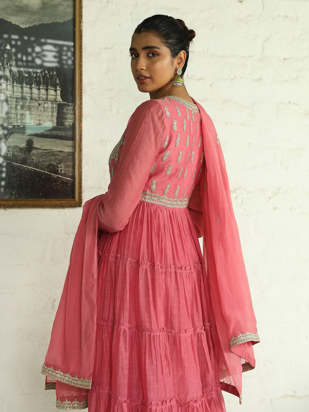 Pink Zari Embroidered Silk Kurta Set with Dupatta at Kamakhyaa by RoohbyRidhimaa. This item is Chanderi, Dupattas, Embroidered, Festive Wear, Kurta Set with Dupattas, Kurta Sets, Pink, Regular Fit, Sequins, Silk Chanderi, Silk Handloom, Toxin free, Zari Embroidered