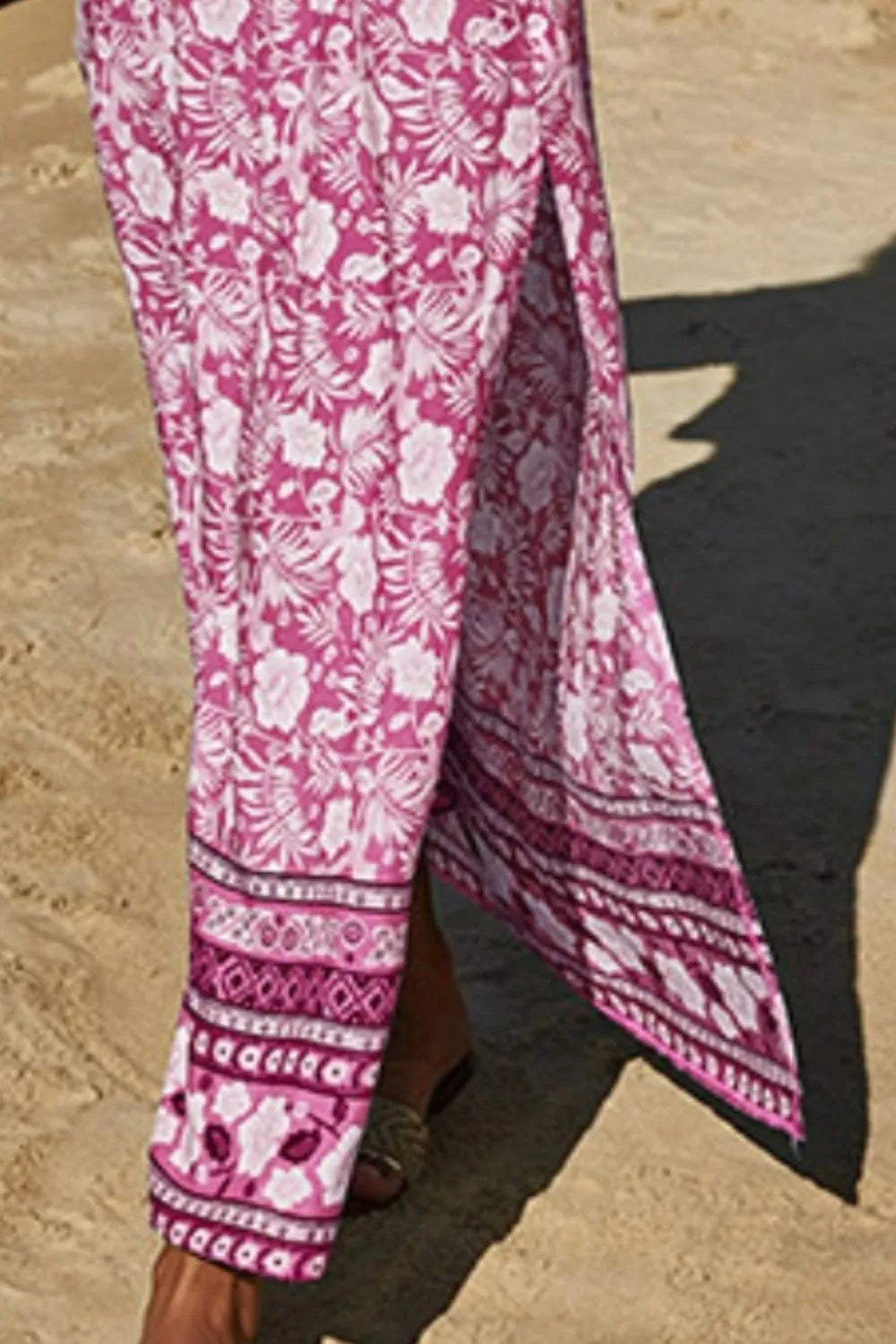 Printed Half Sleeve Top and Slit Skirt Set at kamakhyaa.com by Trendsi. This item is Roman, Ship From Overseas, Under $100