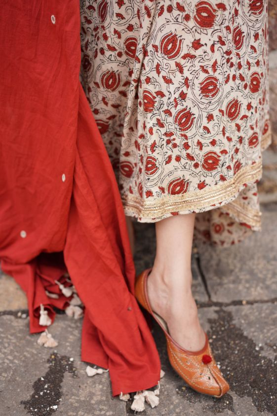 Printed Lehenga Set with Red Dupatta at Kamakhyaa by Hasttvam. This item is Festive Wear, Red, Relaxed Fit