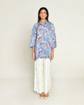 Printed Shirt at Kamakhyaa by Rias Jaipur. This item is Abstract Prints, Bhram by Rias Jaipur, Casual Wear, Cotton bemberg, Multicolor, Organic, Regular Fit, Shirts