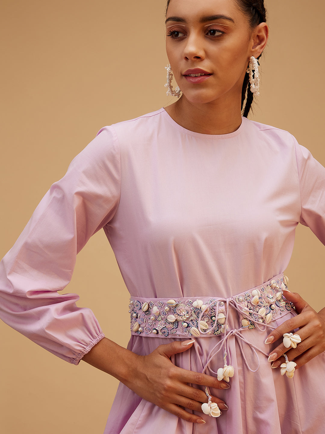 Purple Evening Wear Mini Dress at Kamakhyaa by Bohobi. This item is 100% Cotton, Evening Wear, Mini Dresses, Purple, Regular Fit, Solids, Toxin free