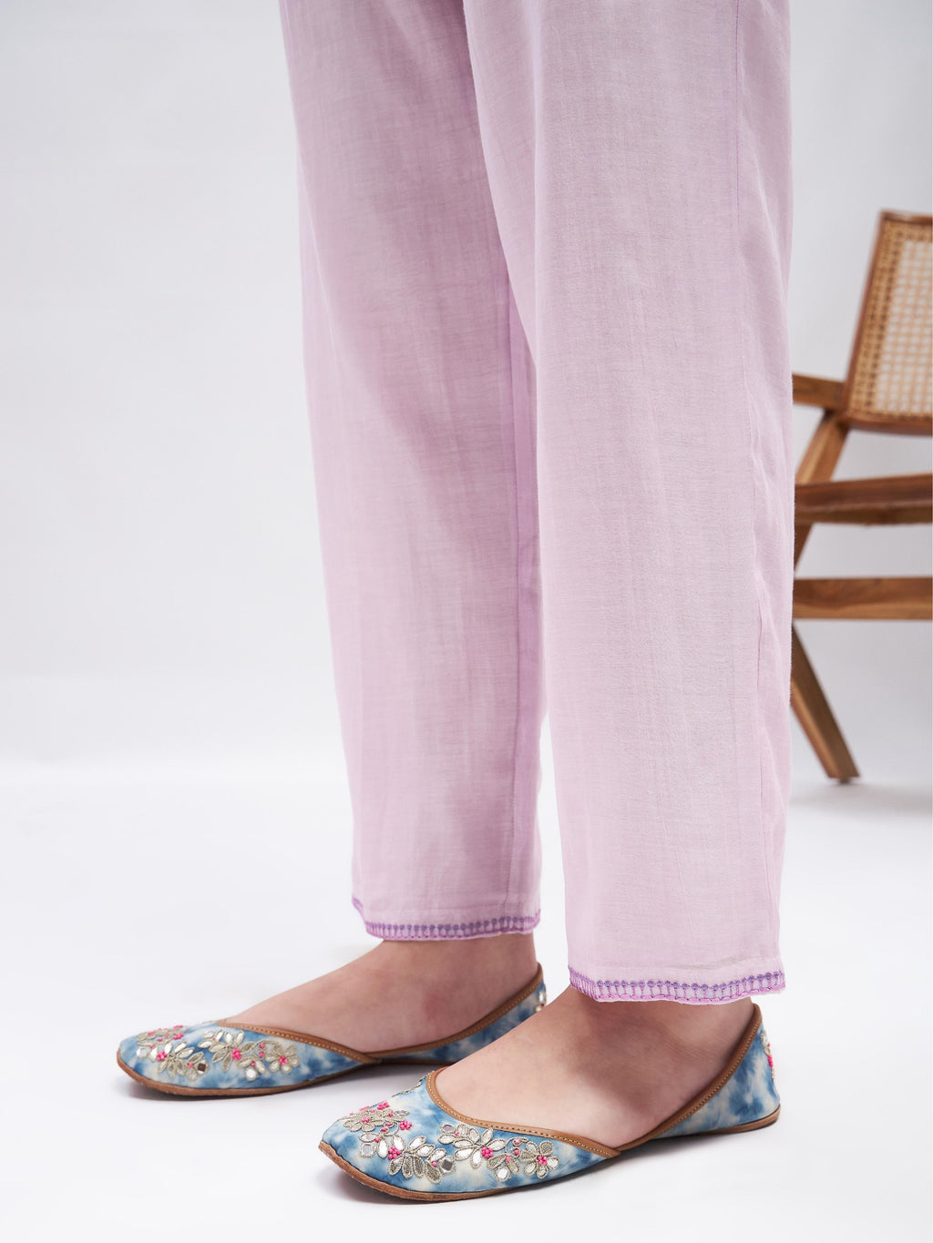 Purple Resham Embroidered Kurta Set with Dupatta at Kamakhyaa by RoohbyRidhimaa. This item is Casual Wear, Chanderi Silk, Cotton, Dupattas, Embroidered, Kurta Set with Dupattas, Kurta Sets, Lilac, Purple, Relaxed Fit, Resham, Resham Embroidery, Silk Chanderi, Toxin free