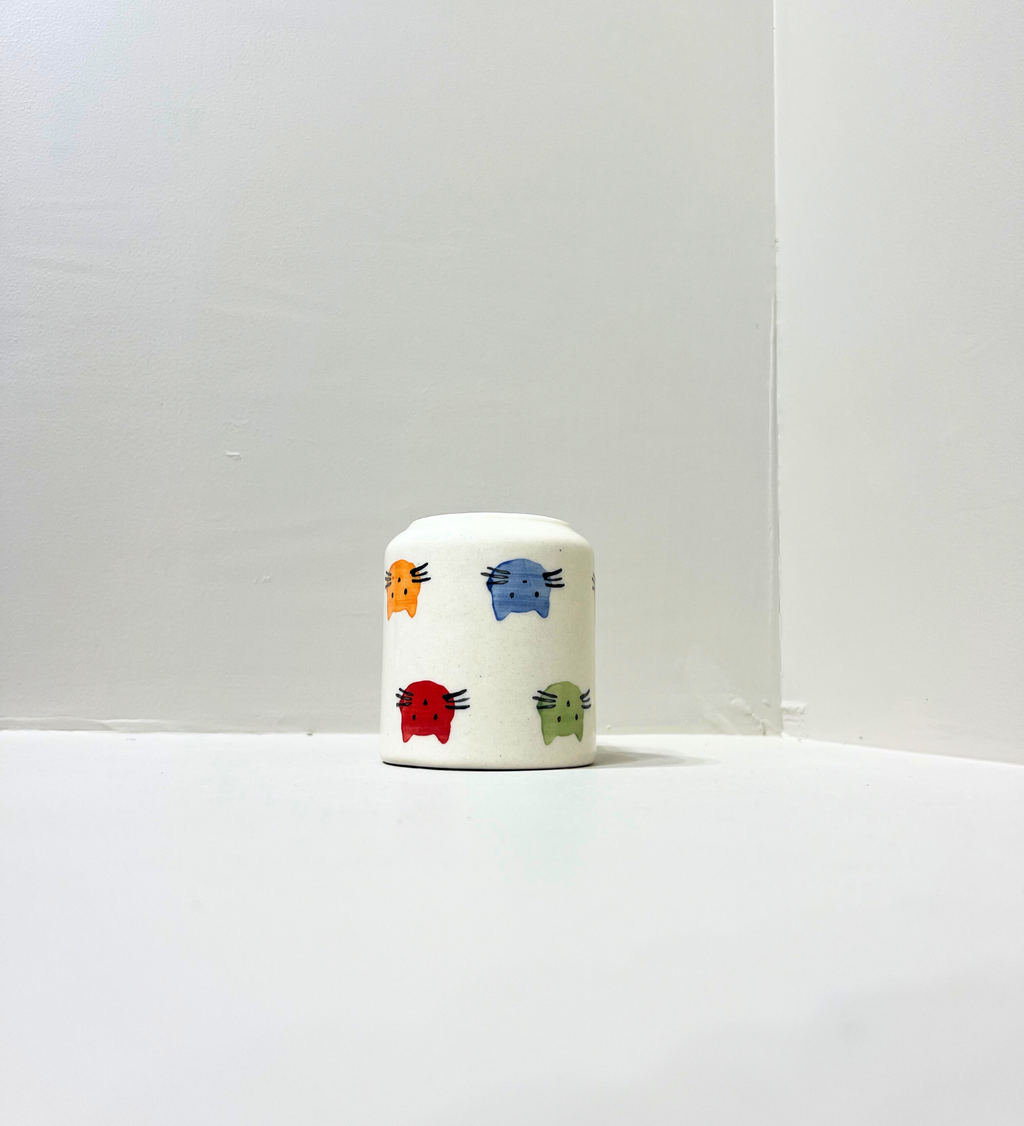 Purrfect Companions – Hand-Painted Kitty Face Mug at Kamakhyaa by Aetherea World. This item is Under $50