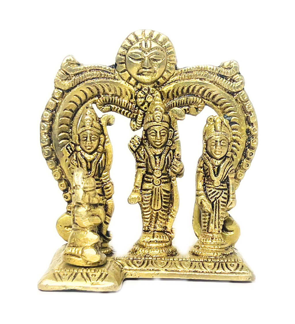 Ramdarbar Idol Set 100% Pure Brass-Antique Finish at Kamakhyaa by Aetherea World. This item is God