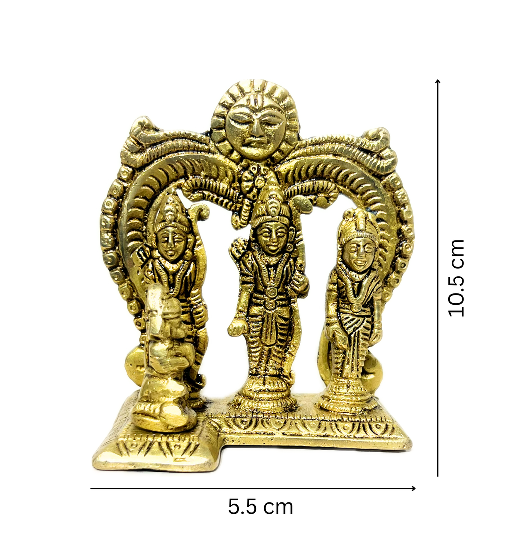 Ramdarbar Idol Set 100% Pure Brass-Antique Finish at Kamakhyaa by Aetherea World. This item is God