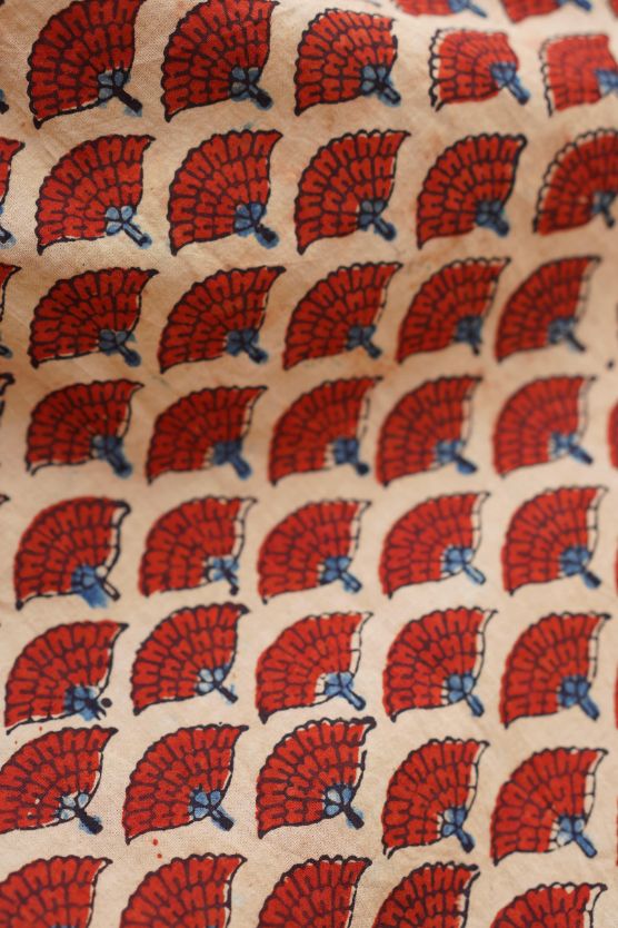 Red Butta Block Printing Lehenga Set at Kamakhyaa by Hasttvam. This item is Relaxed Fit