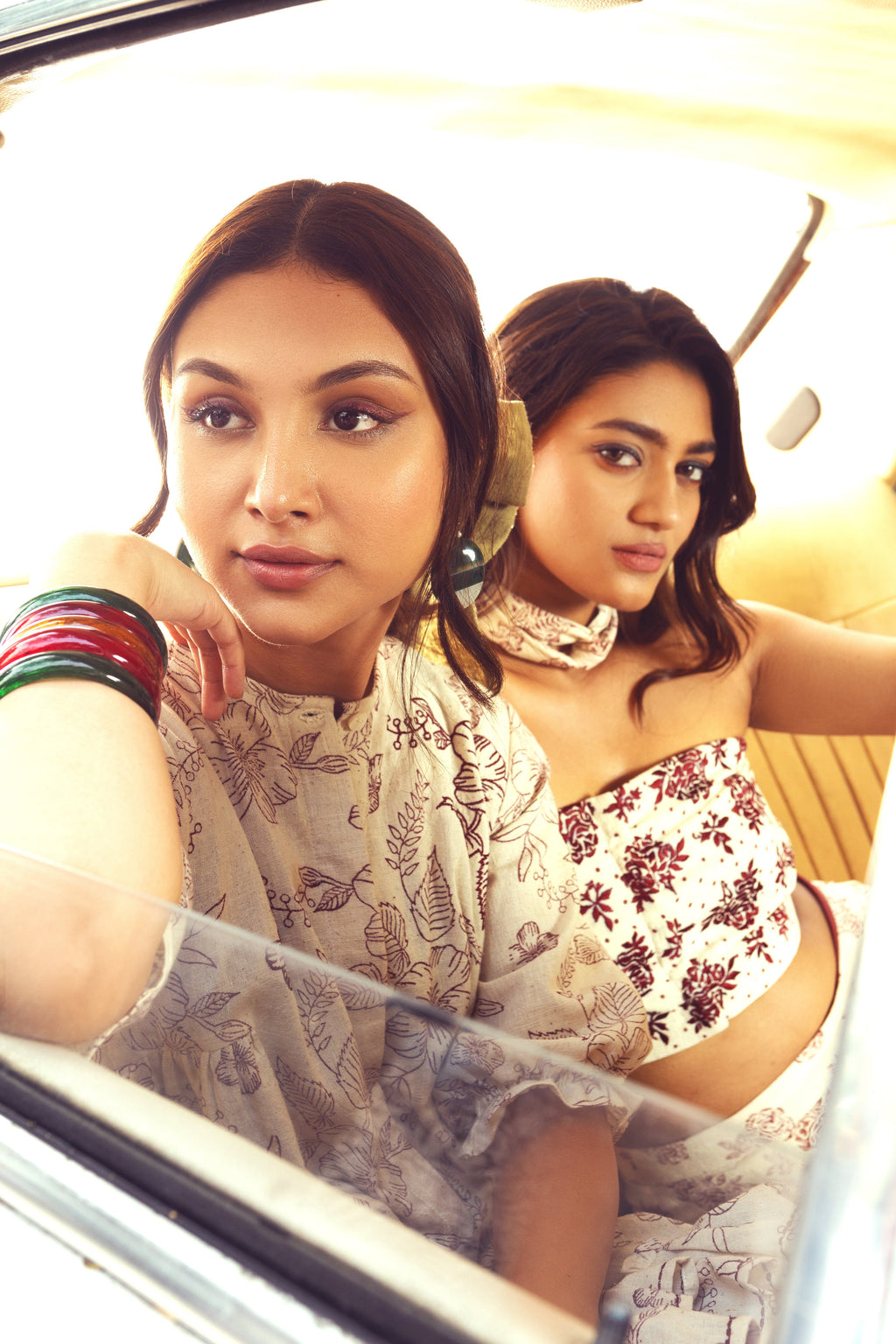 Resort Wear Crop Top at Kamakhyaa by Akashii Clothing. This item is Bloom by Akashi Clothing, Cotton, Crop Tops, handmade, Kala Cotton, Off-white, Organic, Regular Fit, Resort Wear, Thread Work Embroidery