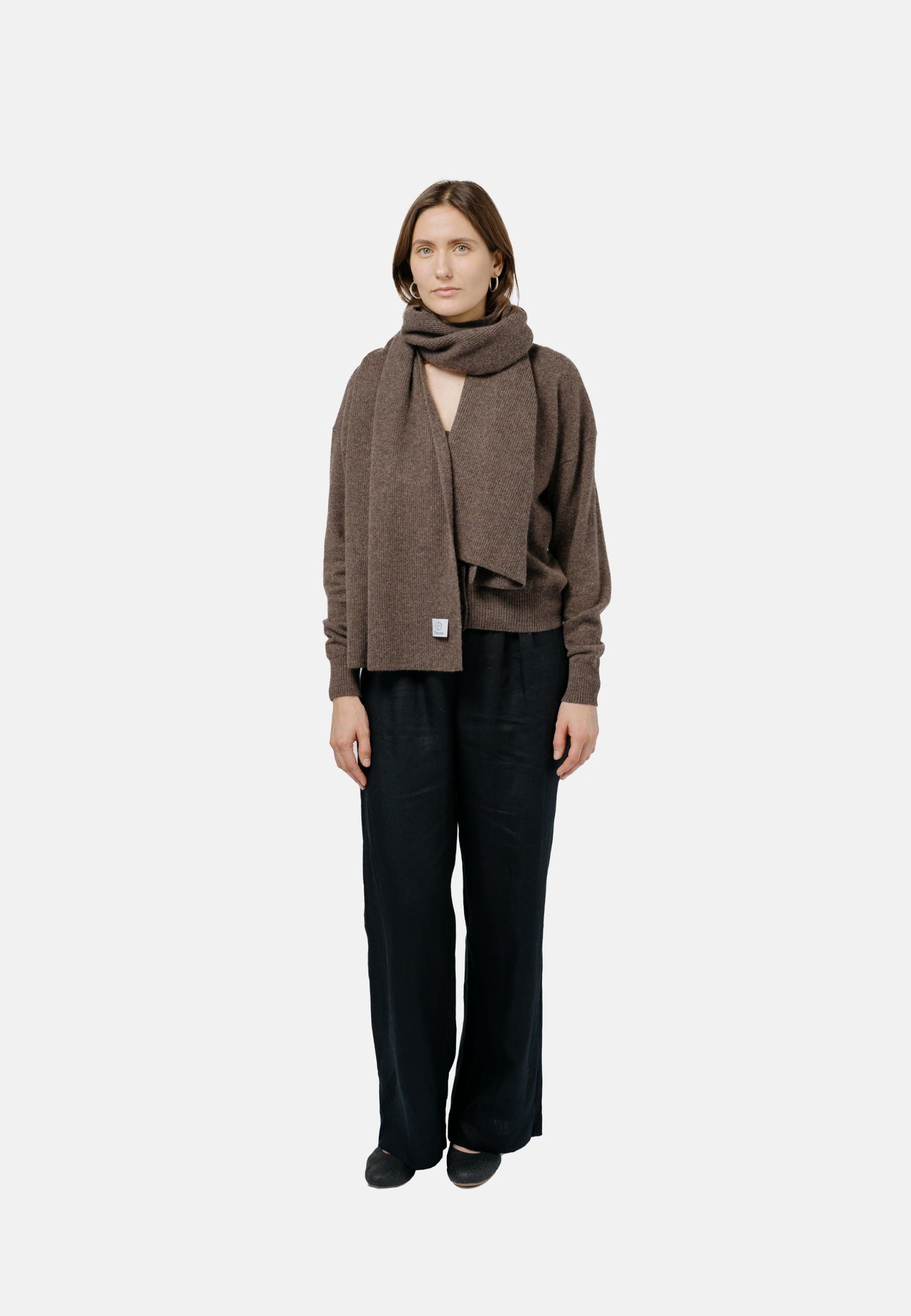 Reykjavik Scarf Brown at Kamakhyaa by 1 People. This item is Made from Natural Materials