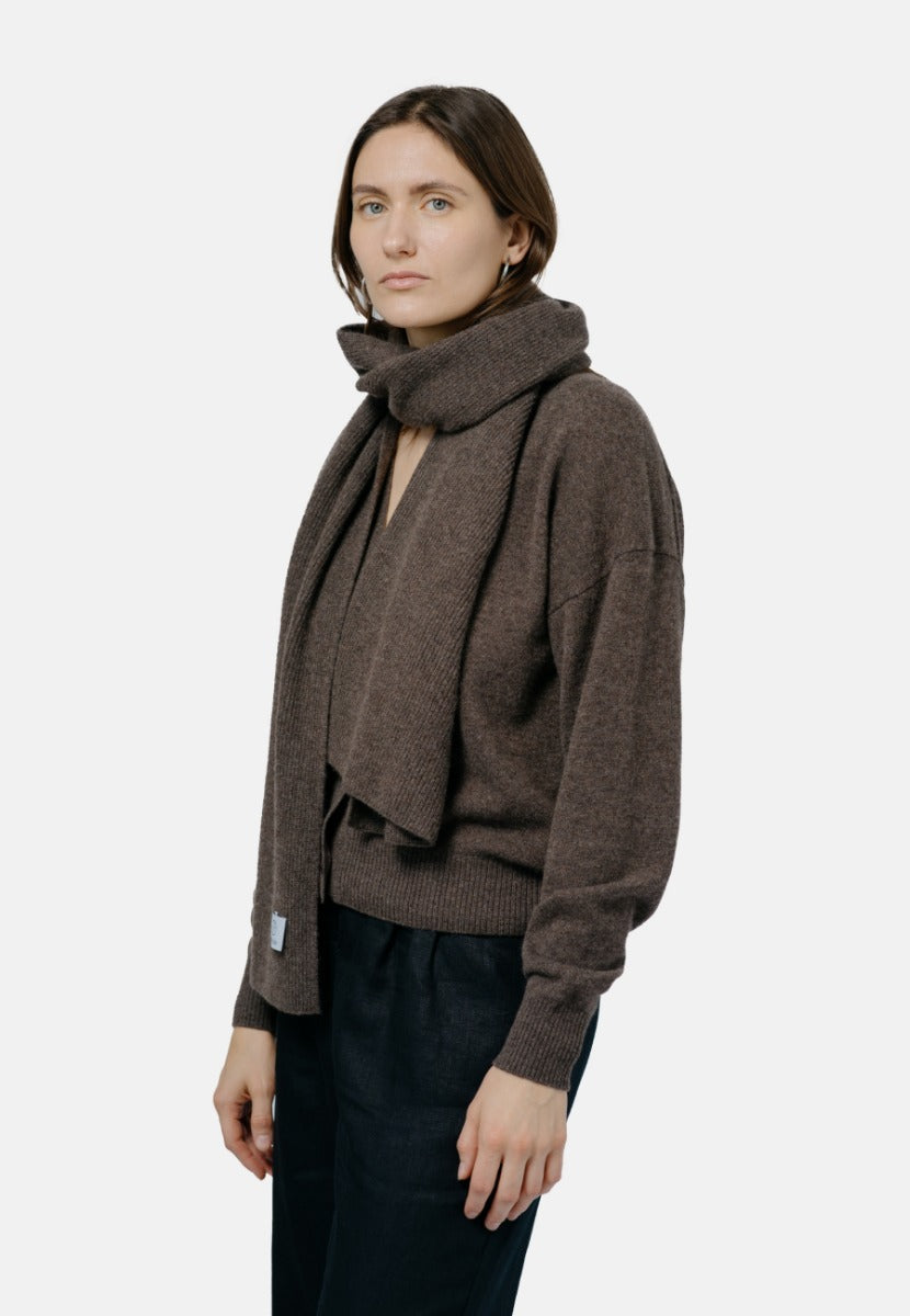 Reykjavik Scarf Brown at Kamakhyaa by 1 People. This item is Made from Natural Materials