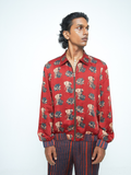 Rustic Bomber at Kamakhyaa by Anushé Pirani. This item is Bloom After Dark by Anushe Pirani, Jackets, Menswear, Midnight Blueprint, Under $50