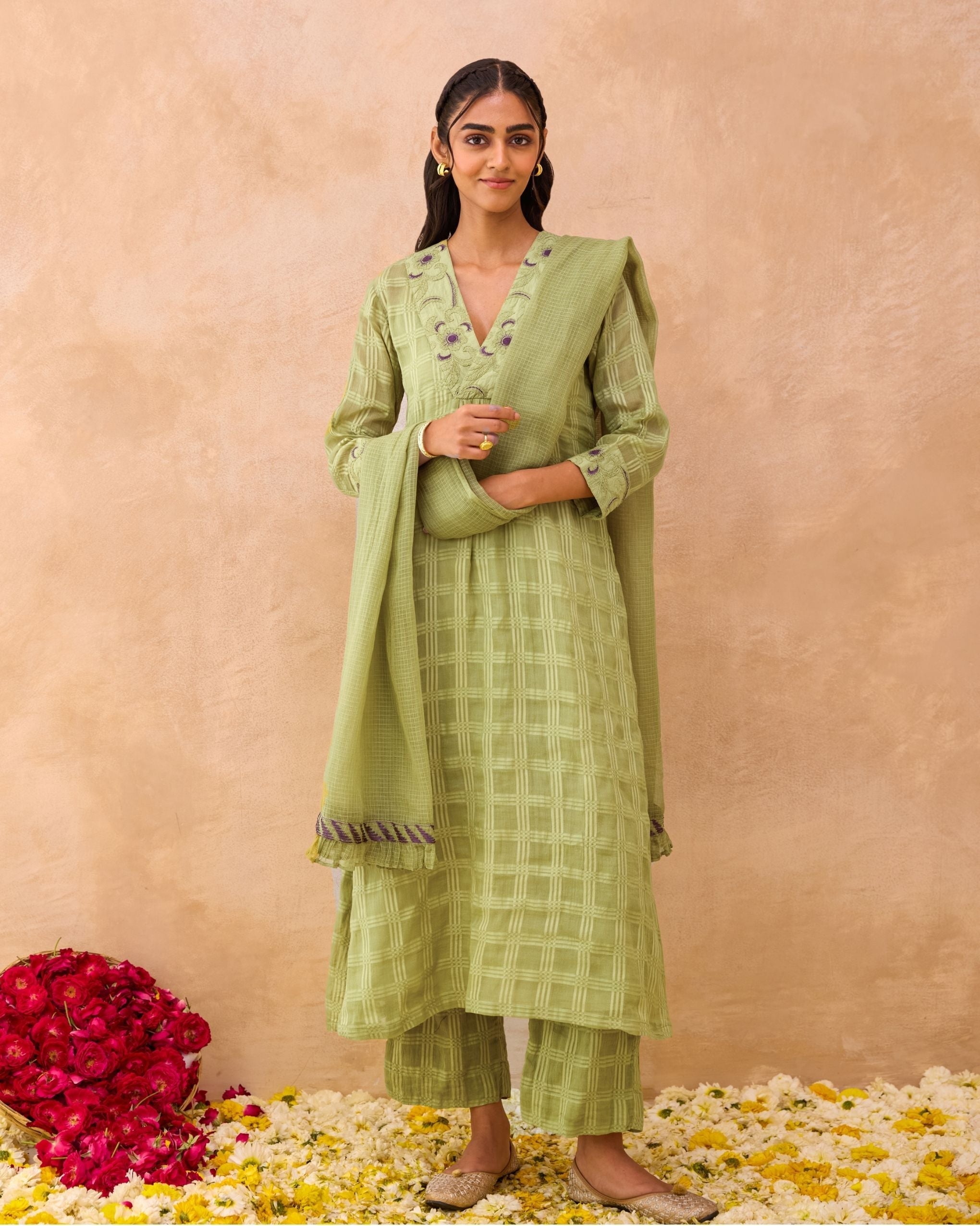 Sage Kurta Set at Kamakhyaa by Taro. This item is Everyday Connection by Taro