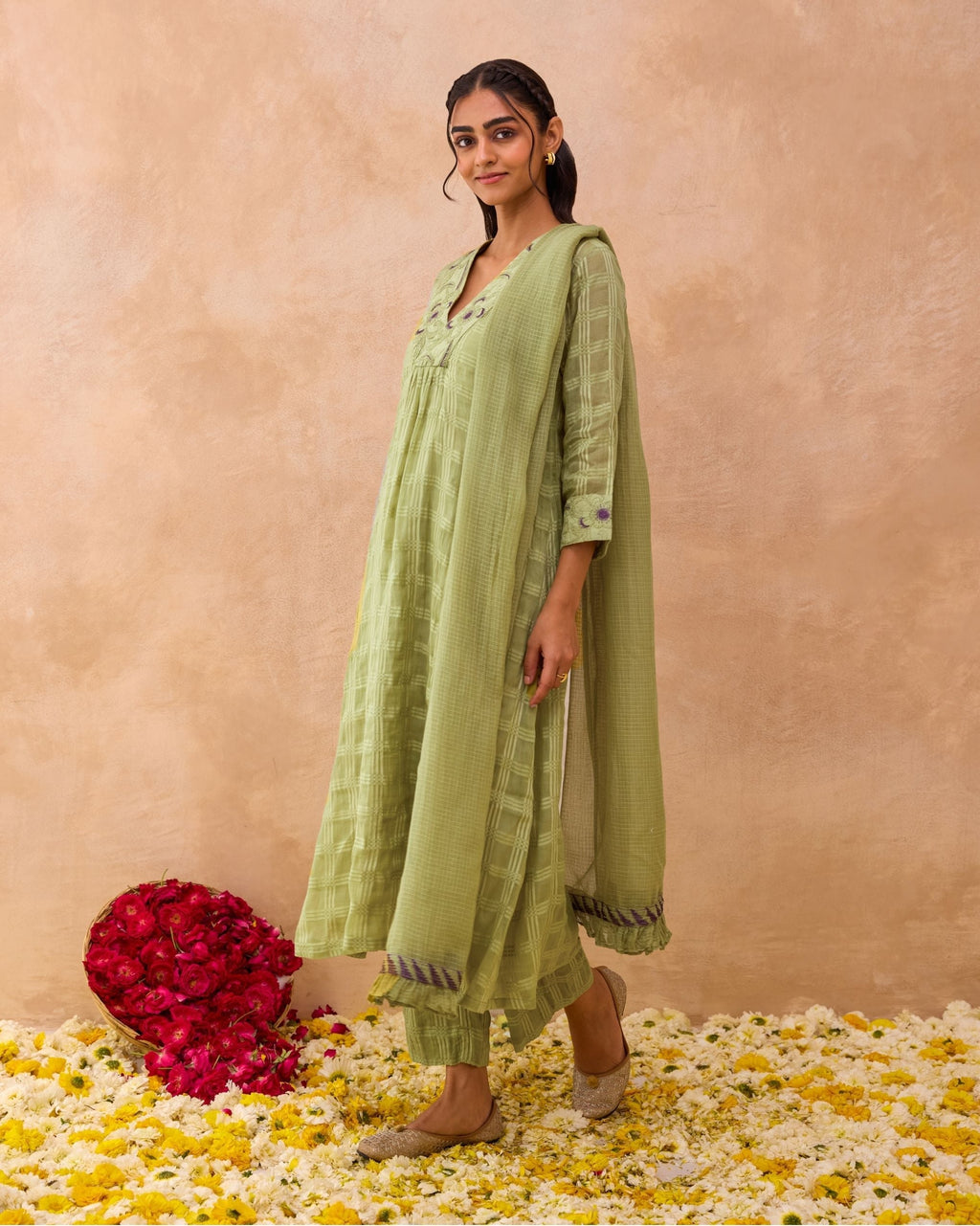 Sage Kurta Set at Kamakhyaa by Taro. This item is Everyday Connection by Taro