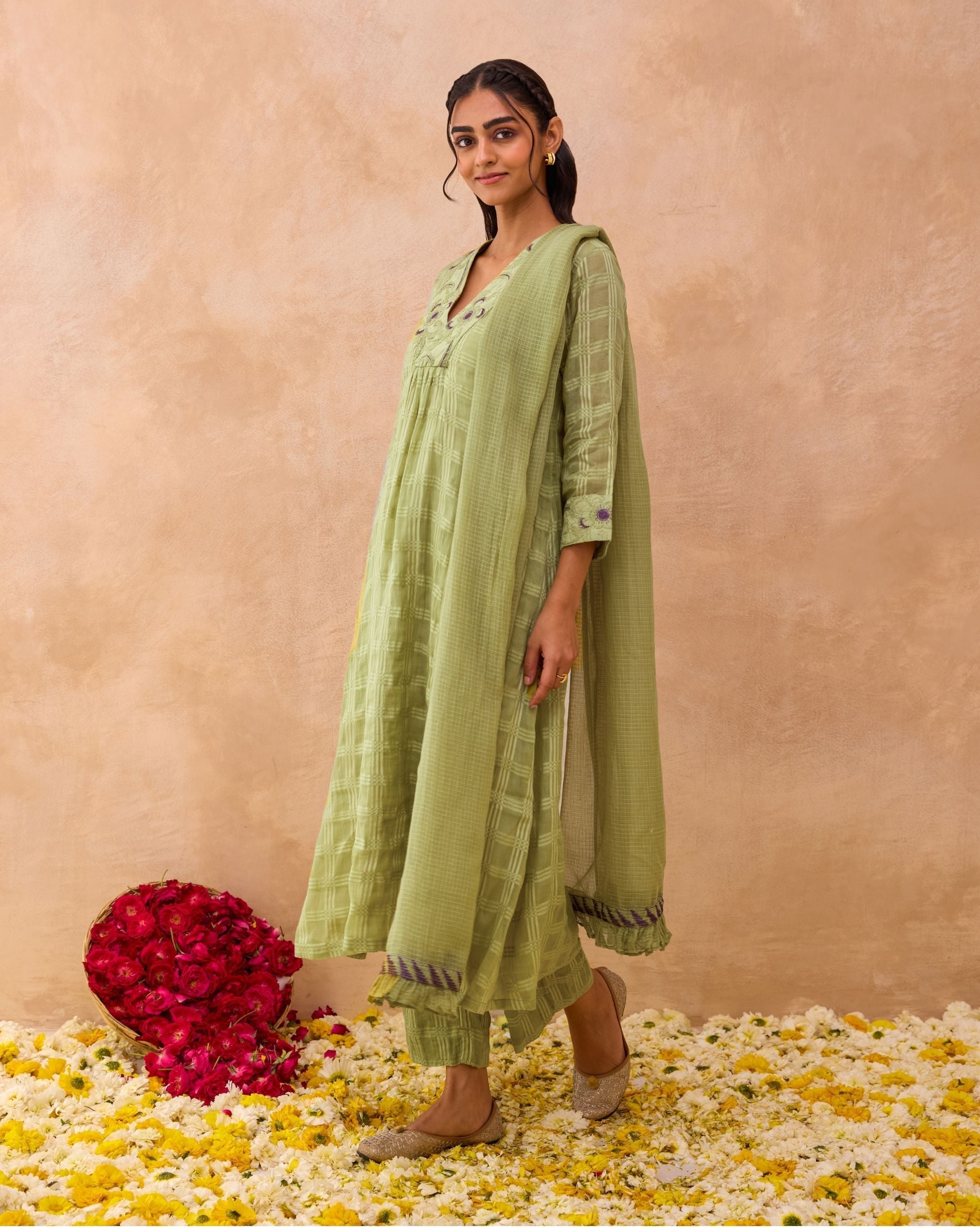 Sage Kurta Set at Kamakhyaa by Taro. This item is Everyday Connection by Taro