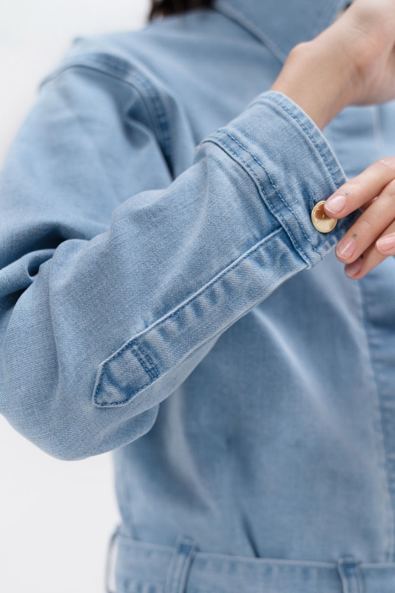 San Francisco - Denim Boilersuit - Sky at Kamakhyaa by 1 People. This item is Made from Natural Materials