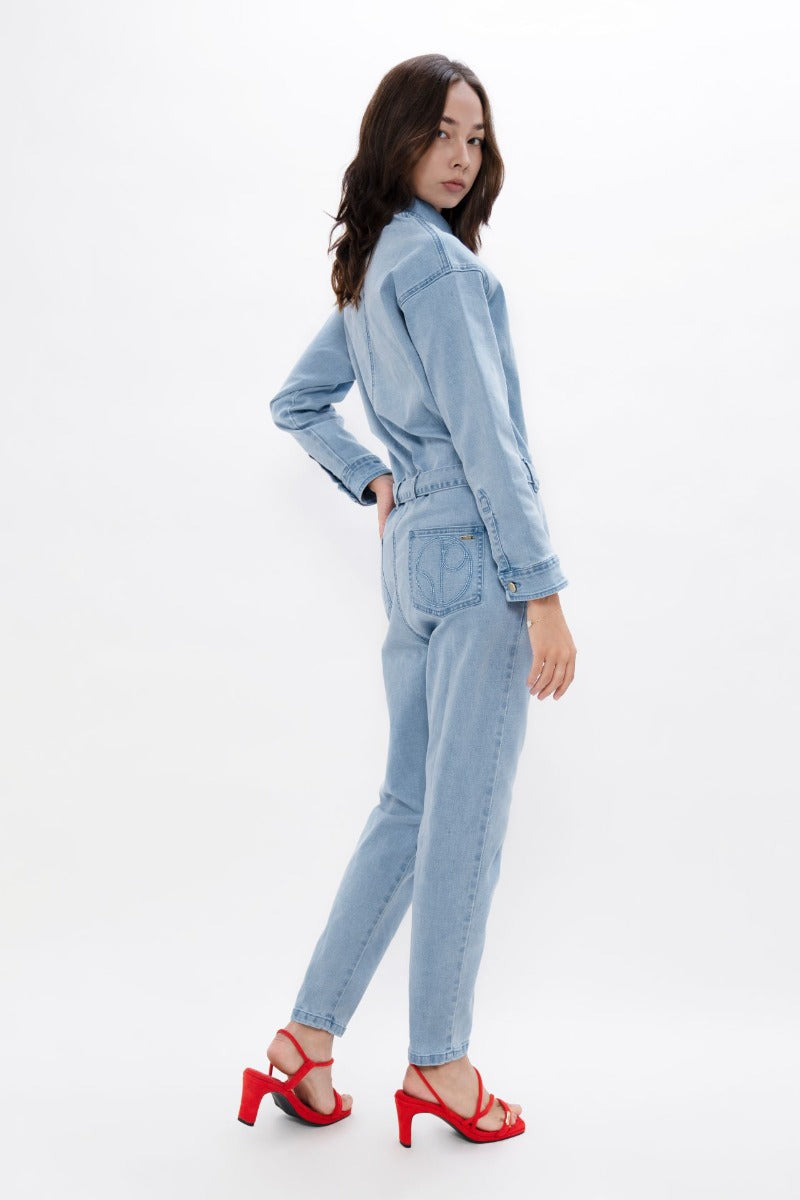 San Francisco - Denim Boilersuit - Sky at Kamakhyaa by 1 People. This item is Made from Natural Materials