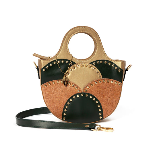 Savannah Vegan Leather Sling - Gold at Kamakhyaa by Green Hermitage. This item is A Walk in the Forest by Green Hermitage, Banana Leather, Green, Sling Bags, Under $50