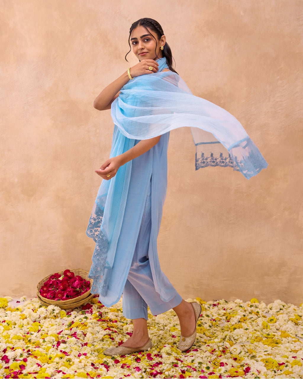 Serene Sky Kurta Set at Kamakhyaa by Taro. This item is Everyday Connection by Taro