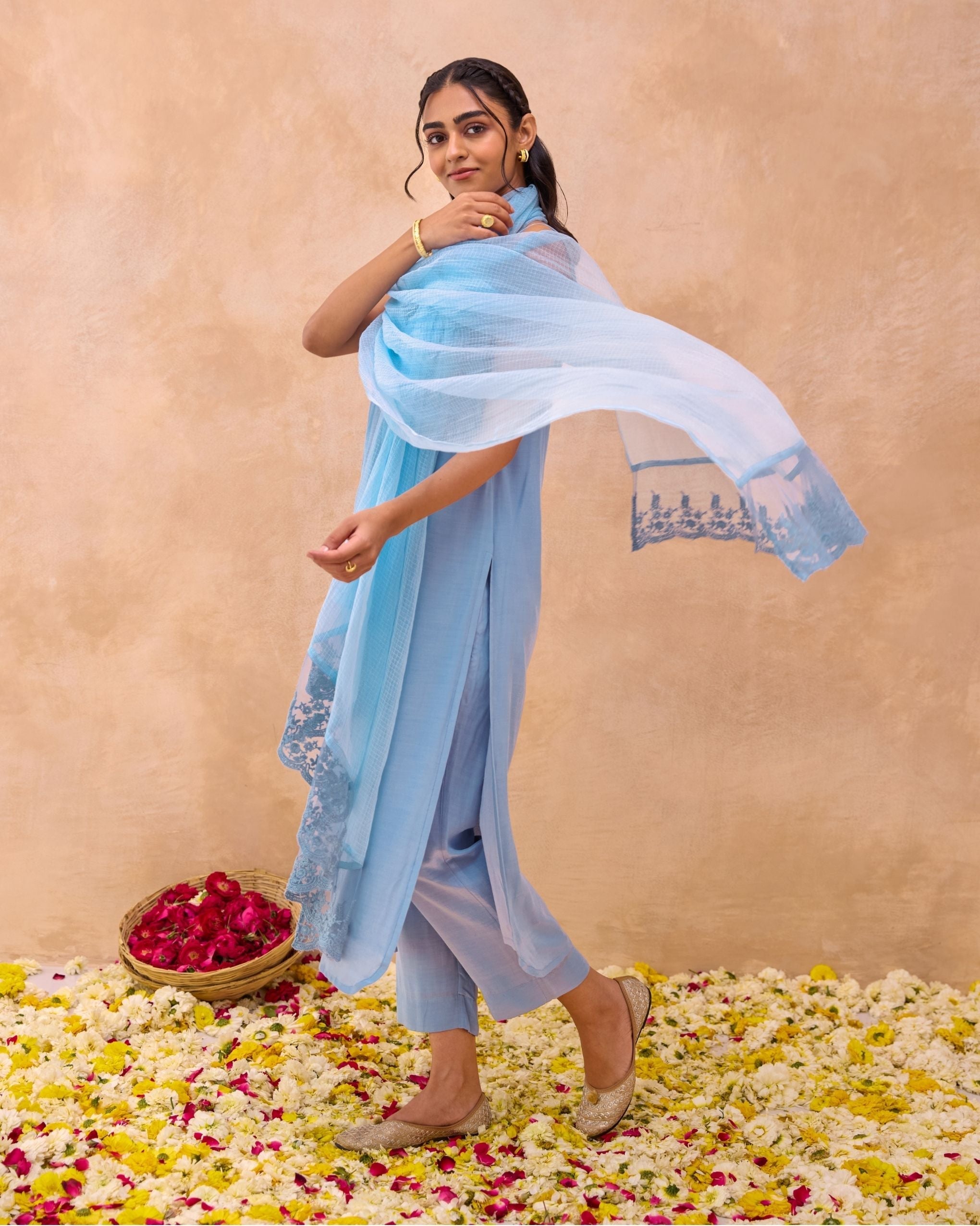 Serene Sky Kurta Set at Kamakhyaa by Taro. This item is Everyday Connection by Taro