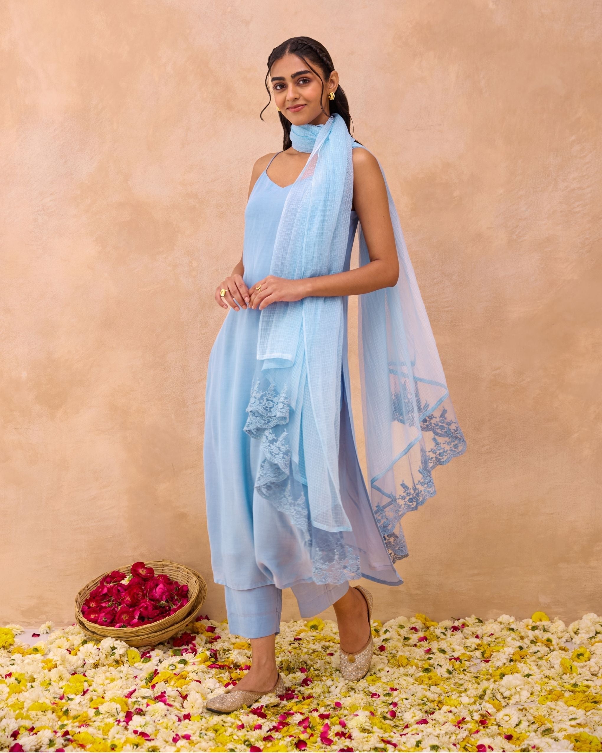 Serene Sky Kurta Set at Kamakhyaa by Taro. This item is Everyday Connection by Taro