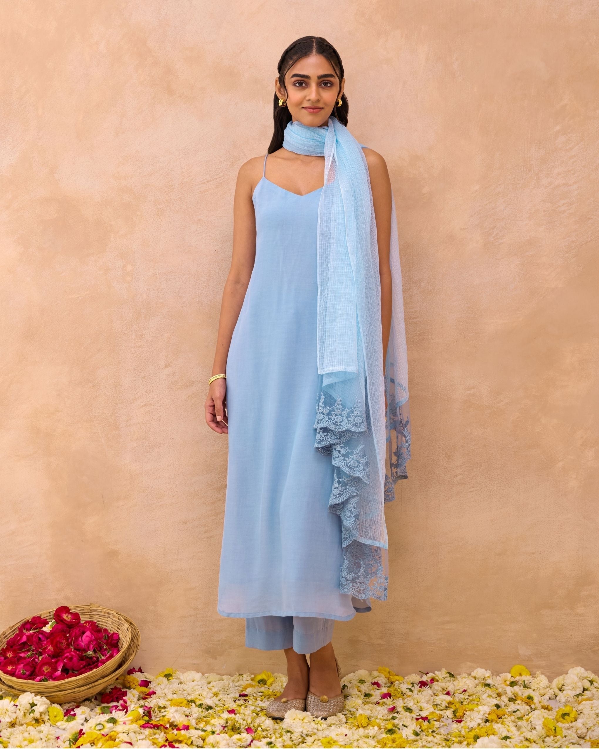 Serene Sky Kurta Set at Kamakhyaa by Taro. This item is Everyday Connection by Taro