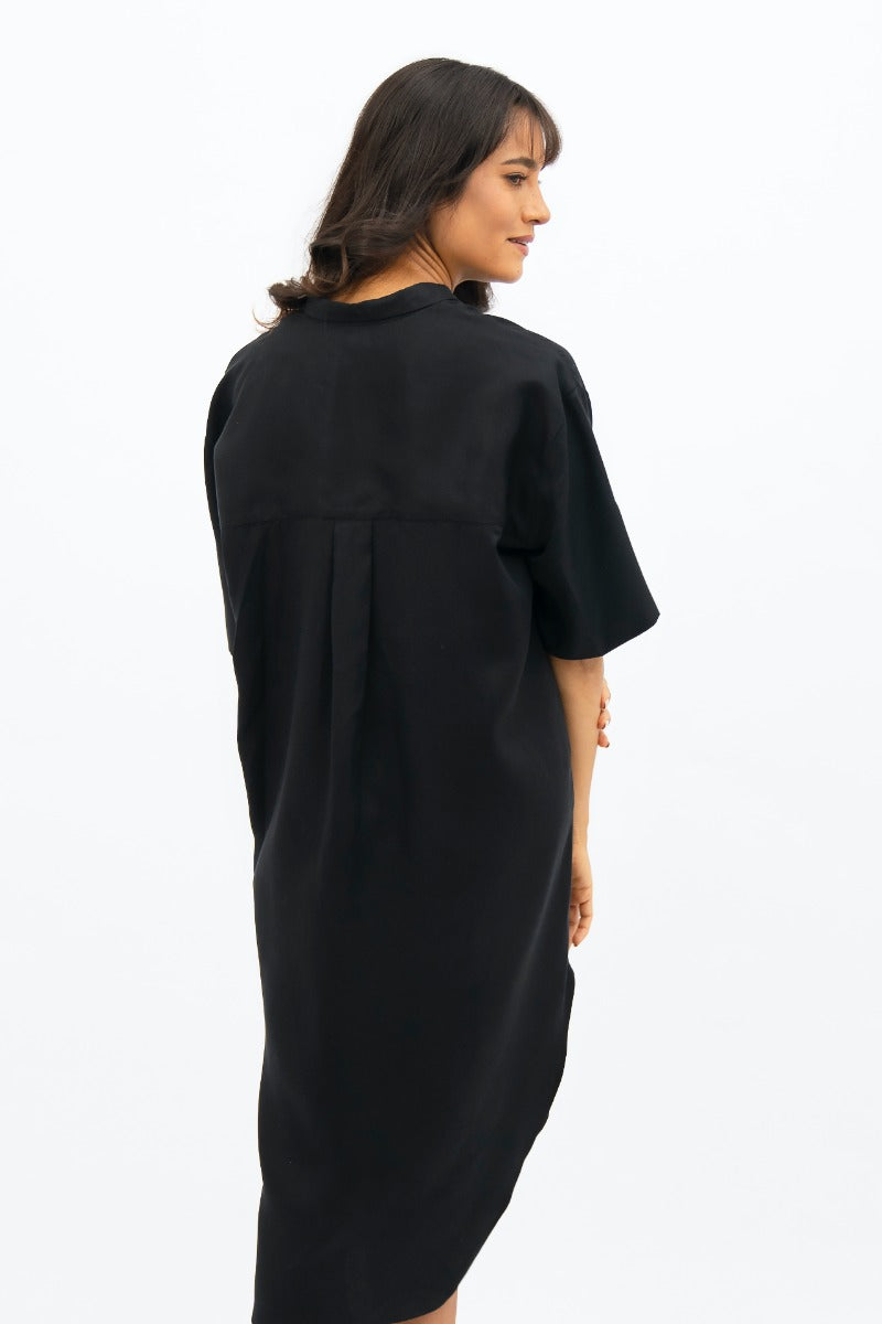 Seville - Midi Dress - Licorice at Kamakhyaa by 1 People. This item is Made from Natural Materials